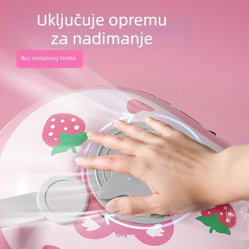 Steaming dječji plivački prsten s karikaturalnim uzorkom – ekološki prihvatljiv PVC, ručno napuhivanje