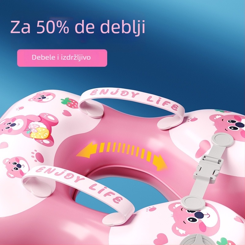 Steaming dječji plivački prsten s karikaturalnim uzorkom – ekološki prihvatljiv PVC, ručno napuhivanje
