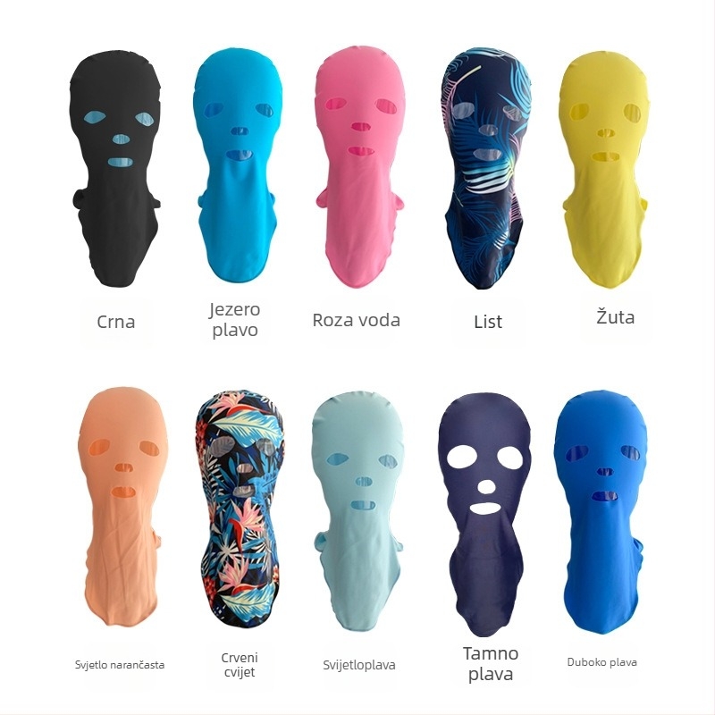 Kapa za plivanje sa zaštitom od sunca za odrasle, unisex, vodootporna; Ice Lake Whale marka; materijal najlon-poliester; uzorak jednobojan; pogodna za biciklizam, plivanje i gazenje