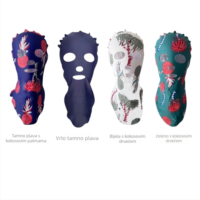 Kapa za plivanje sa zaštitom od sunca za odrasle, unisex, vodootporna; Ice Lake Whale marka; materijal najlon-poliester; uzorak jednobojan; pogodna za biciklizam, plivanje i gazenje