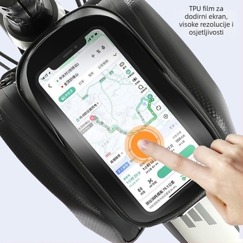 Prednja okvir torba za brdski bicikl, pohrana telefona, vodootporna, PU koža, model CBJLB909, branda Chibeijia, veliki kapacitet, obložena