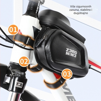 Prednja okvir torba za brdski bicikl, pohrana telefona, vodootporna, PU koža, model CBJLB909, branda Chibeijia, veliki kapacitet, obložena