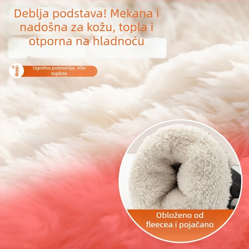 Rukavice za bicikl, debeli topli vjetrootporn zaštitni navlaci za ručke s fleece podstavom, Oxford tkanina, unisex, za odrasle i djecu