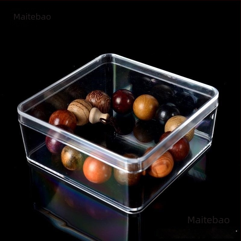 Kutija za izlaganje nakita – Prozirna akrilna kutija, otporna na prašinu, kvadratnog/okruglog oblika, za narukvice i Buddha perle