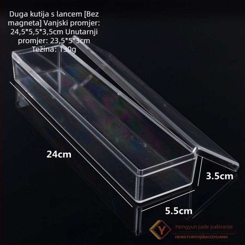 Kutija za izlaganje nakita – Prozirna akrilna kutija, otporna na prašinu, kvadratnog/okruglog oblika, za narukvice i Buddha perle