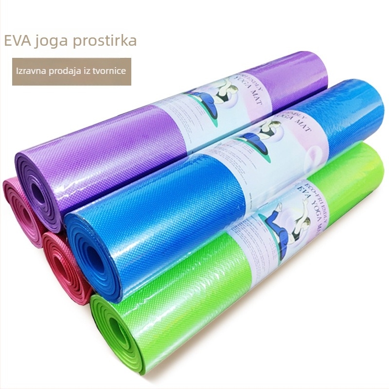 EVA joga prostirka s reljefnim kamuflažnim uzorkom, debljina 3–10 mm, protuklizna i otporna na vlagu, za jogu, fitness i ples