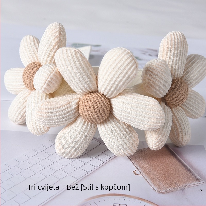 Zavjesni pojas s kopčom, cvjetni korejski stil, od tkanine, prilagodljiv, moderni minimalistički stil