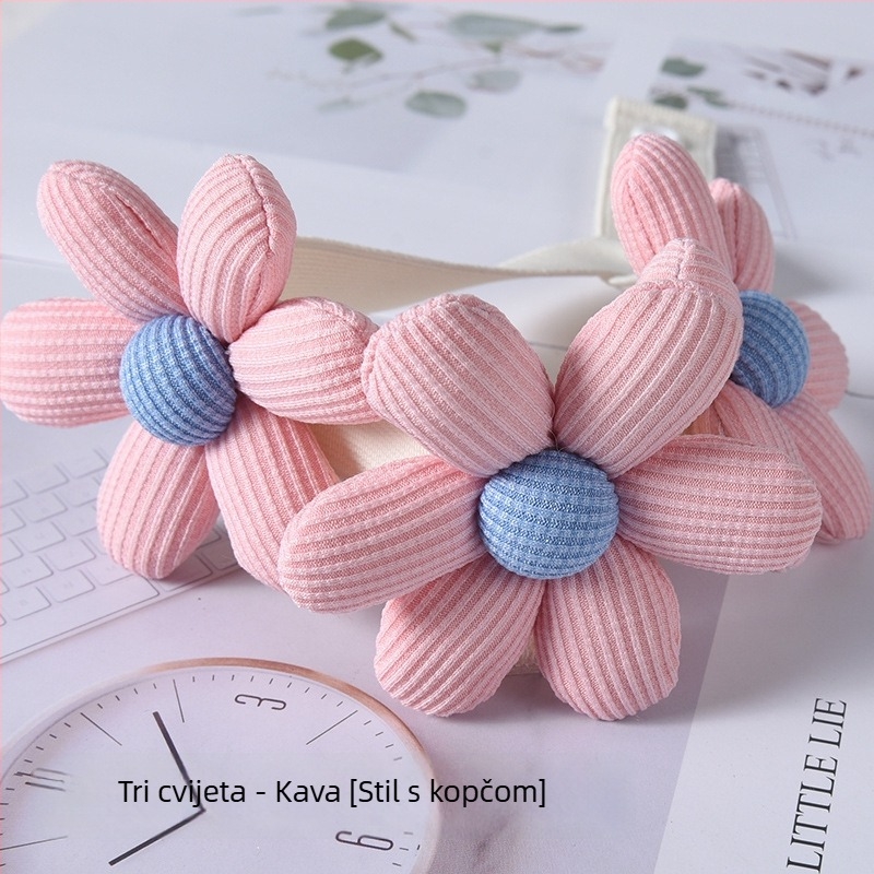 Zavjesni pojas s kopčom, cvjetni korejski stil, od tkanine, prilagodljiv, moderni minimalistički stil