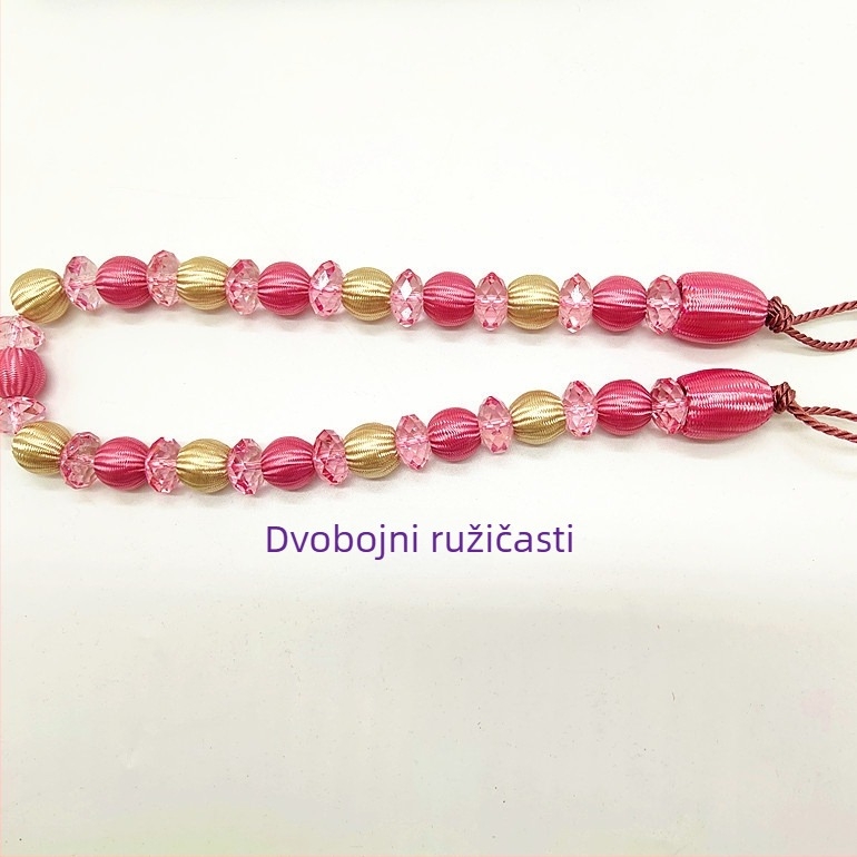 Zavjesni pojas s akrilnim perlicama, moderan stil, materijal kemijska vlakna, Hongteng Jewelry