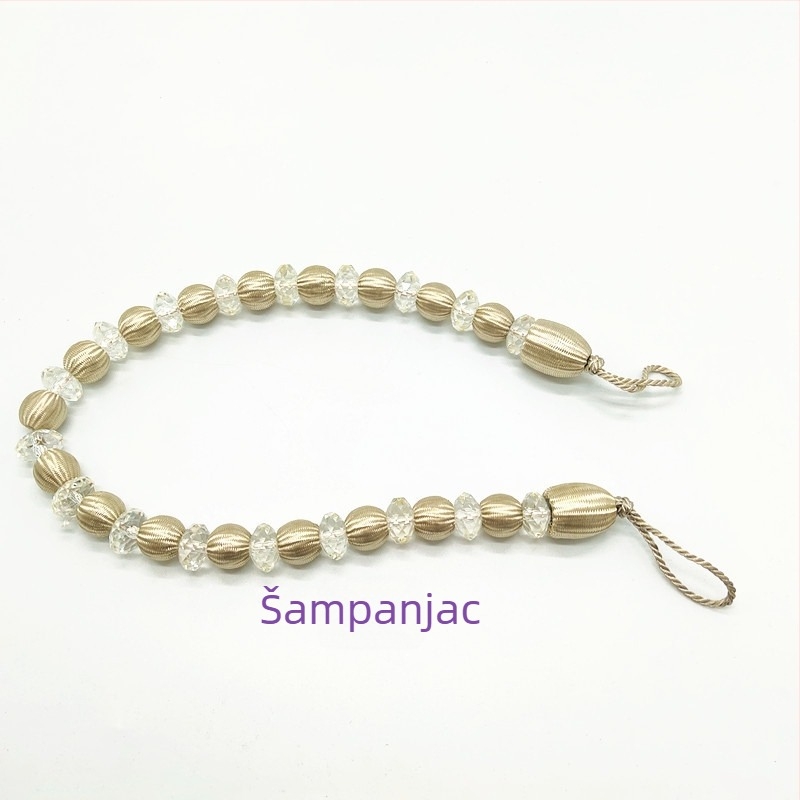 Zavjesni pojas s akrilnim perlicama, moderan stil, materijal kemijska vlakna, Hongteng Jewelry