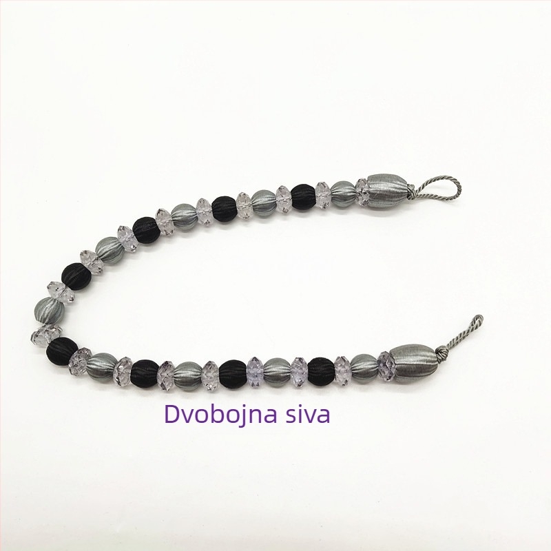 Zavjesni pojas s akrilnim perlicama, moderan stil, materijal kemijska vlakna, Hongteng Jewelry