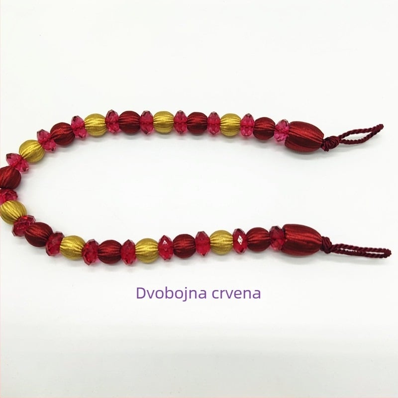 Zavjesni pojas s akrilnim perlicama, moderan stil, materijal kemijska vlakna, Hongteng Jewelry