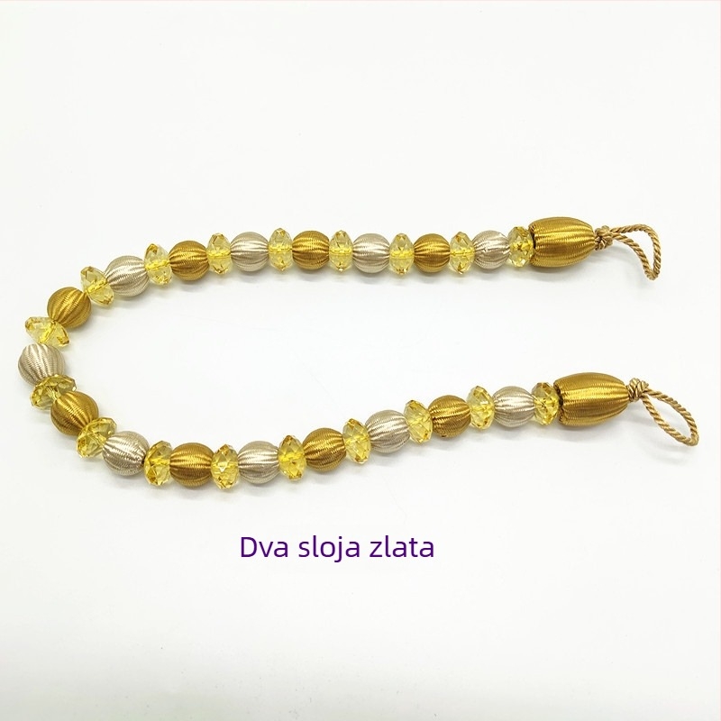 Zavjesni pojas s akrilnim perlicama, moderan stil, materijal kemijska vlakna, Hongteng Jewelry