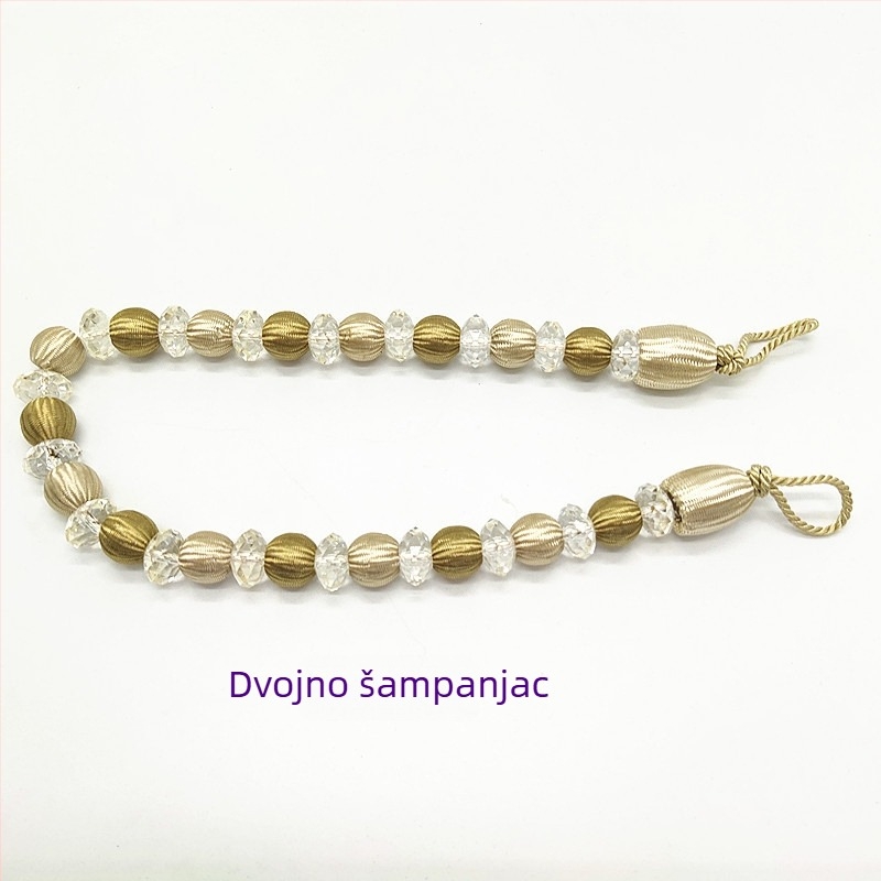 Zavjesni pojas s akrilnim perlicama, moderan stil, materijal kemijska vlakna, Hongteng Jewelry