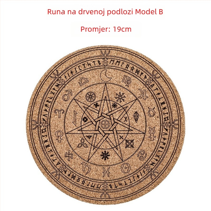 Prirodni kristalni set s ružičastim kvarcom, mjesečnim kamenom, ametistom i agatom – severne europske runa kamene s runskim simbolima, savršen poklon za rođendan