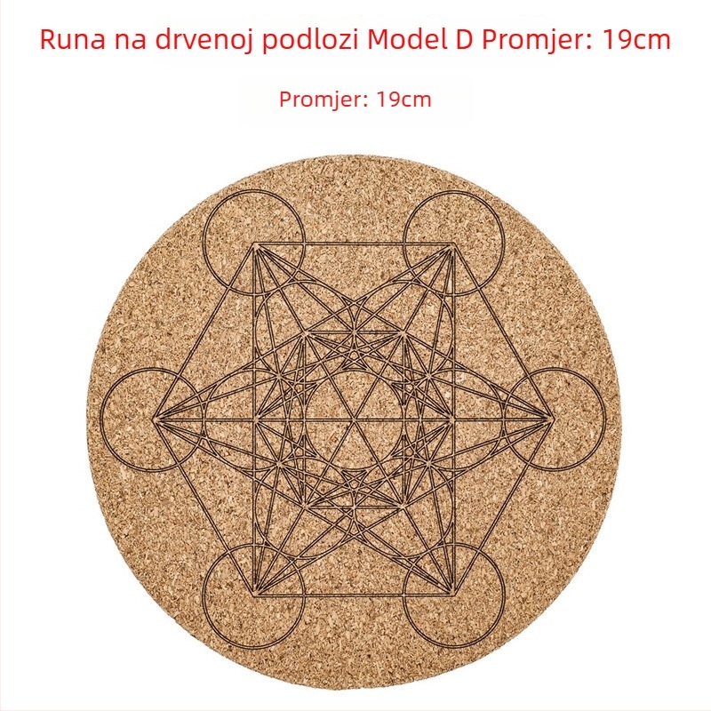 Prirodni kristalni set s ružičastim kvarcom, mjesečnim kamenom, ametistom i agatom – severne europske runa kamene s runskim simbolima, savršen poklon za rođendan