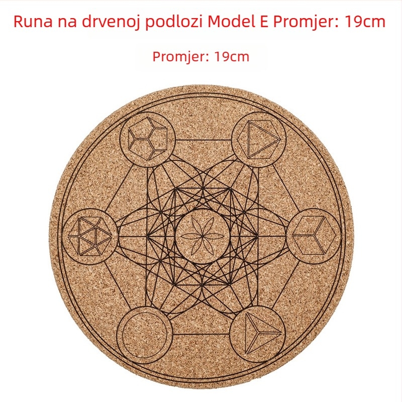 Prirodni kristalni set s ružičastim kvarcom, mjesečnim kamenom, ametistom i agatom – severne europske runa kamene s runskim simbolima, savršen poklon za rođendan