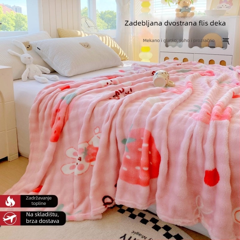 Plišana deka od bubble velveta s geometrijskim, crtanim i cvjetnim uzorcima – pogodna za sve sezone