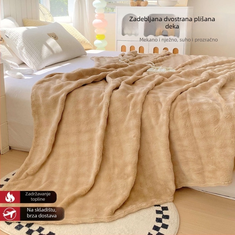 Plišana deka od bubble velveta s geometrijskim, crtanim i cvjetnim uzorcima – pogodna za sve sezone