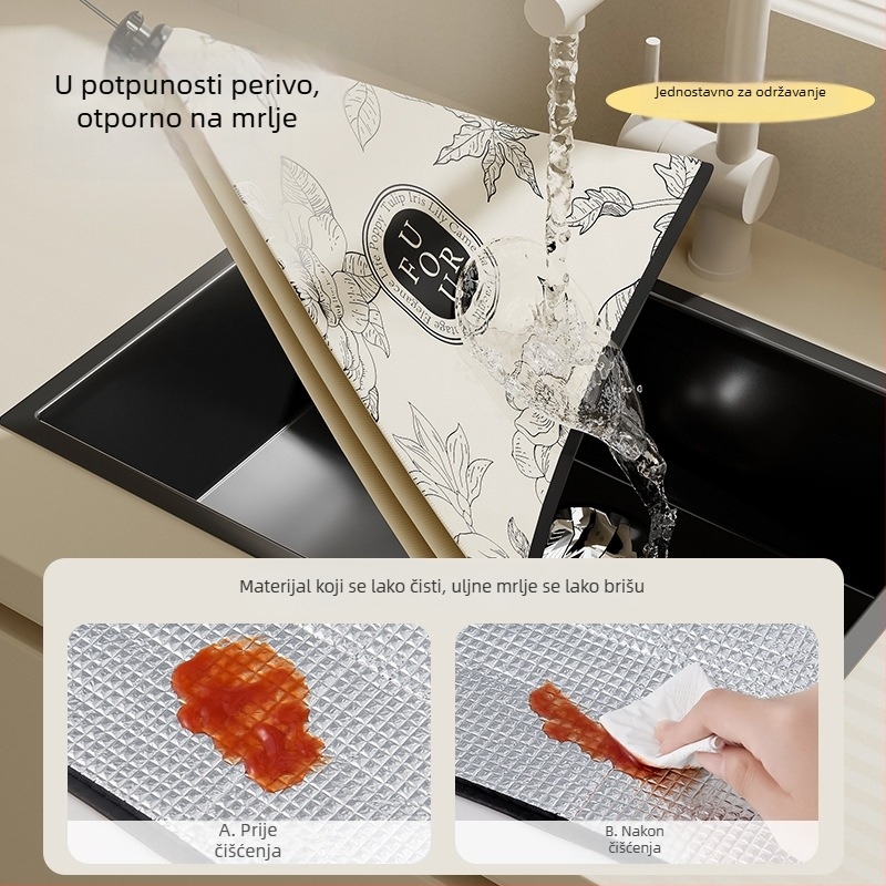 Izolirani poklopac za hranu za kućni kuhinjski stol – Uklonjiv i periv, otporan na prašinu i komarce, sklopiv