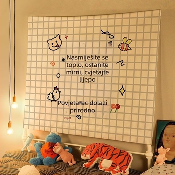Zidni goblen za sobu – tekstilna zidna dekoracija s natpisom