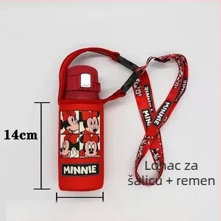 Izolirani držač za šalicu s naramenicom — platno, crtani stil, nije uvezeno, bez logotipa