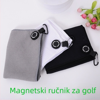 Magnetska golf krpa od mikrovlakana s izvezom ananasa i otiskom