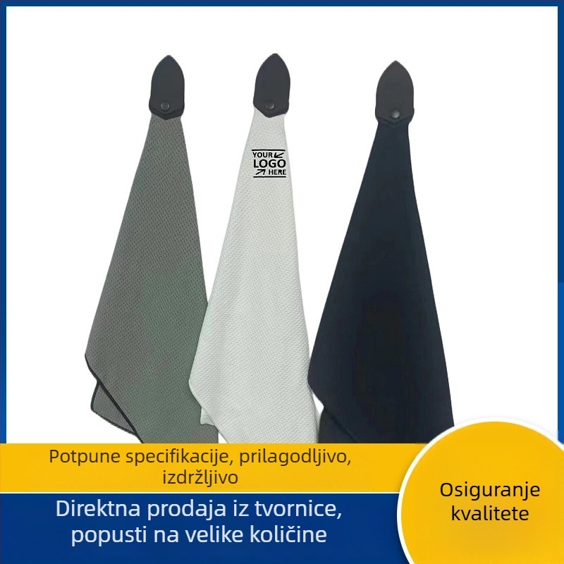 Magnetska golf krpa od mikrovlakana s izvezom ananasa i otiskom