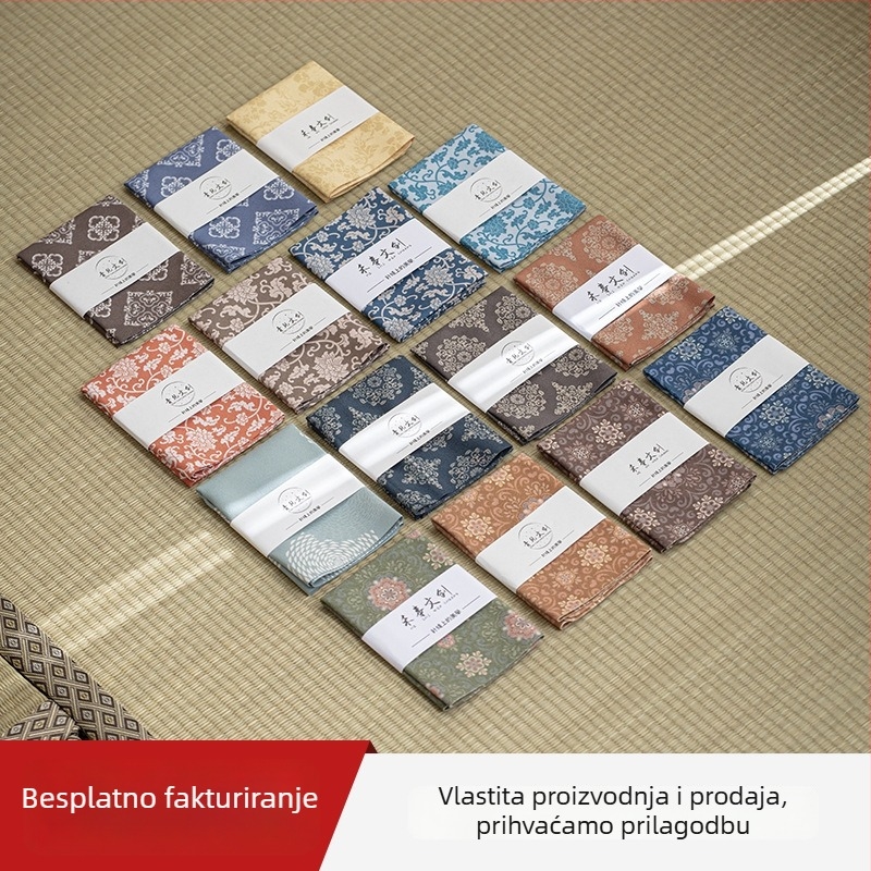 Premium velur krpa za čaj, upijajuća, retro dizajn tradicionalne kineske slike za ceremoniju čaja