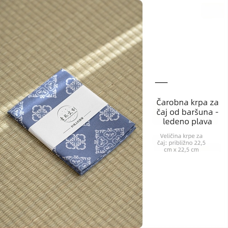 Premium velur krpa za čaj, upijajuća, retro dizajn tradicionalne kineske slike za ceremoniju čaja