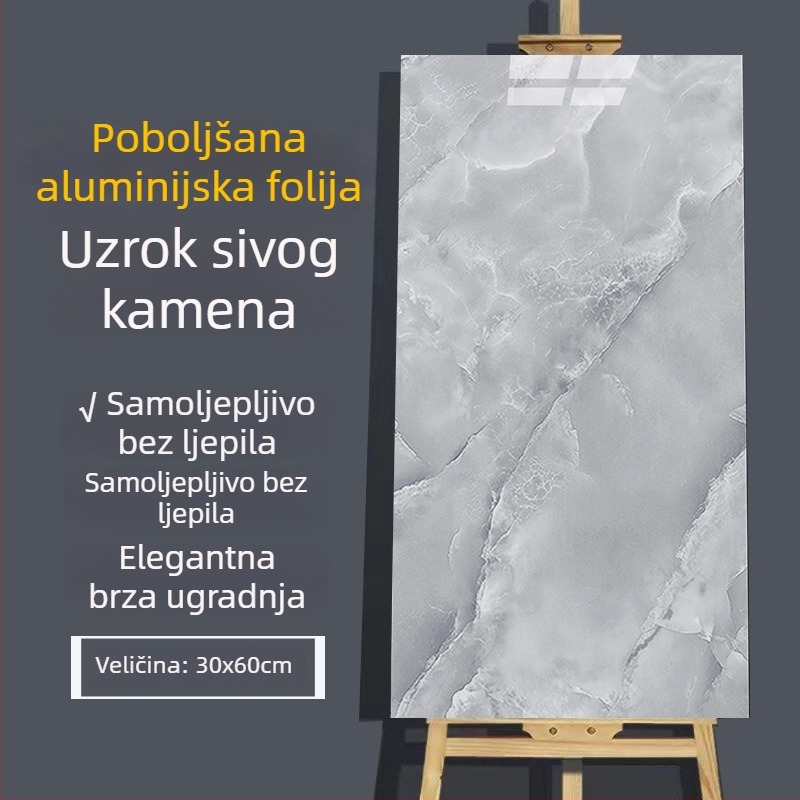 Samoljepljiva naljepnica za zid s imitacijom mramora, vodootporna za kupaonicu