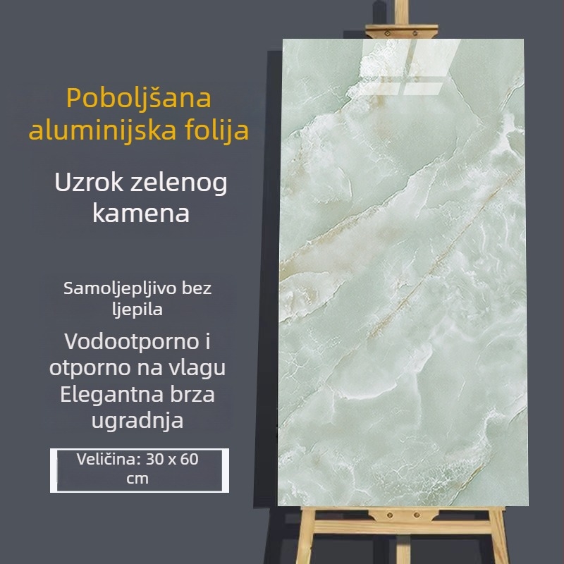 Samoljepljiva naljepnica za zid s imitacijom mramora, vodootporna za kupaonicu