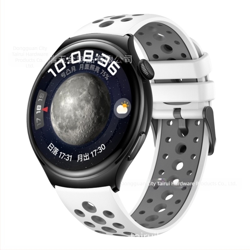Silikonska narukvica za Huawei Watch 4/3, stil movement wind, kopča s pin bucklom, težina oko 20 g