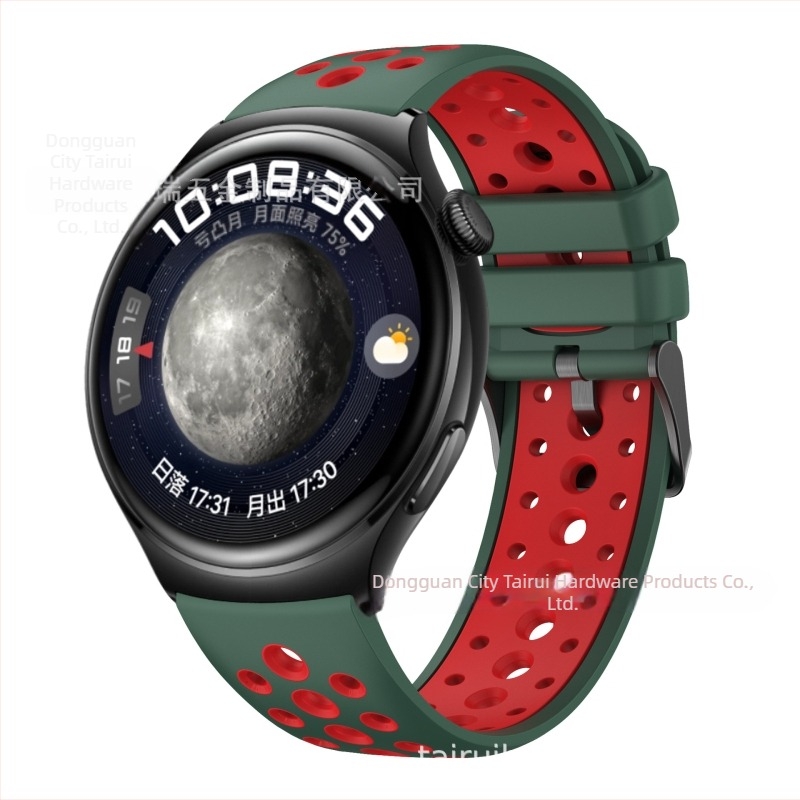 Silikonska narukvica za Huawei Watch 4/3, stil movement wind, kopča s pin bucklom, težina oko 20 g