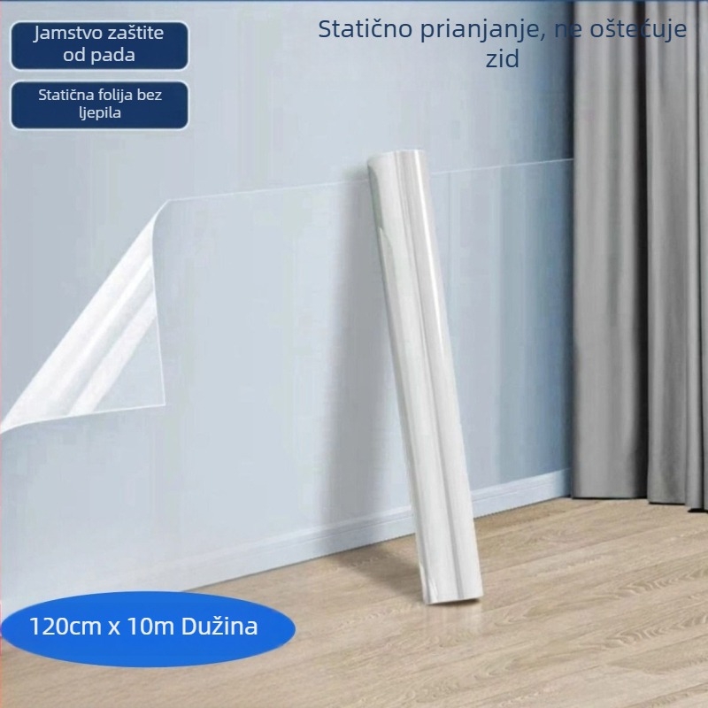 Kuhinjska prozirna elektrostatna naljepnica za pločice, debela, otporna na visoke temperature, vodootporan samoljepljivi film za zidove s drvenim uzorkom