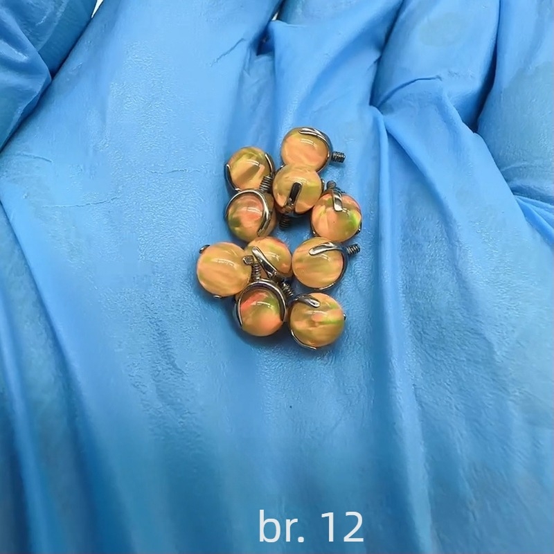 Lip nails za kosti uha – titanijeva zlitina, polirano, geometrijski stil, unisex