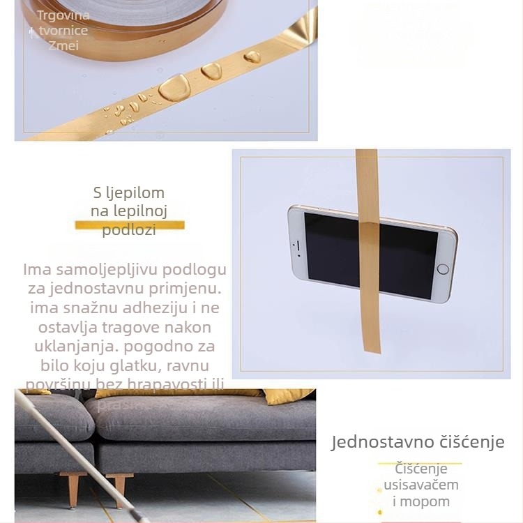 Zidna naljepnica za dnevni boravak, vodootporan PET materijal, moderan stil