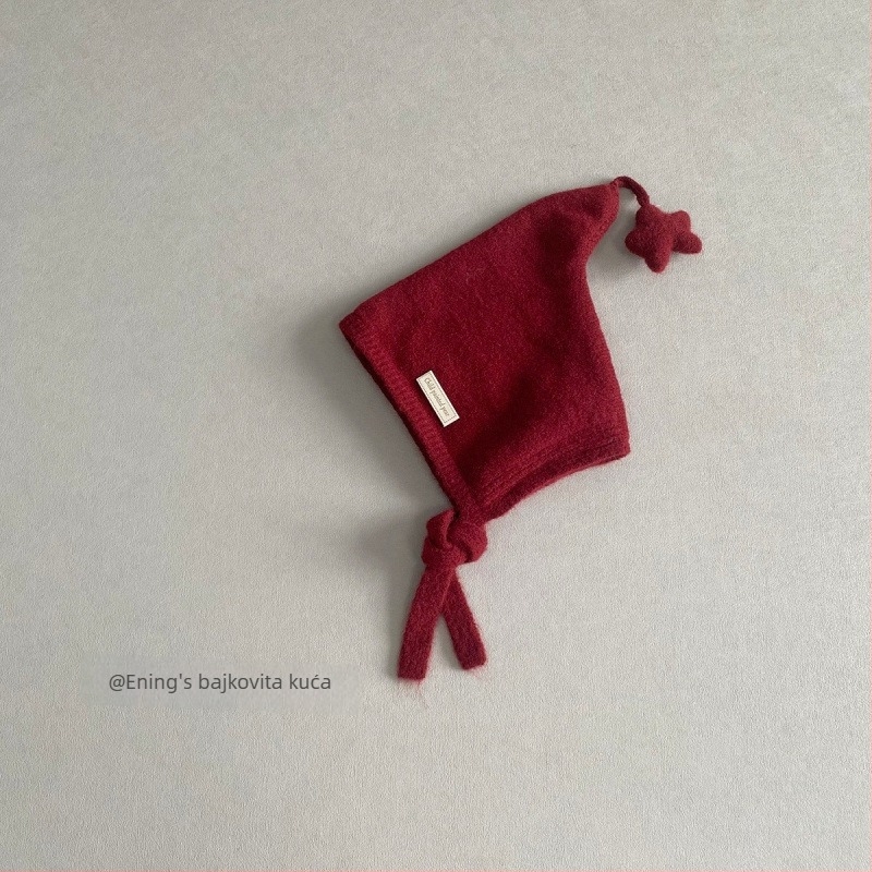 Top šešir s uzorkom zvijezda za djecu stariju od 10 godina, zvonoliki oblik, široka rubnica, zadržava toplinu i otporan na vjetar, satenska viskozna vlakna na Ice Hemp tkanini