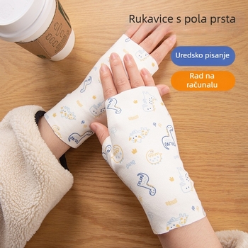 Rukavice s pola prsta za zimu – tople, otporne na vjetar, za pisanje, unisex