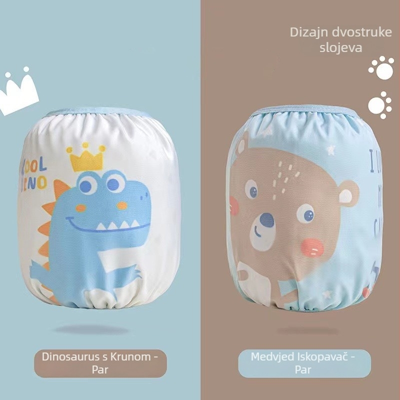 Dječje vodootporne rukave - cijelo godišnje (zima/proljeće/jesen), crtani uzorak, poliester vlakno, uzrast 1–13 godina, marka Wavelet Elephant