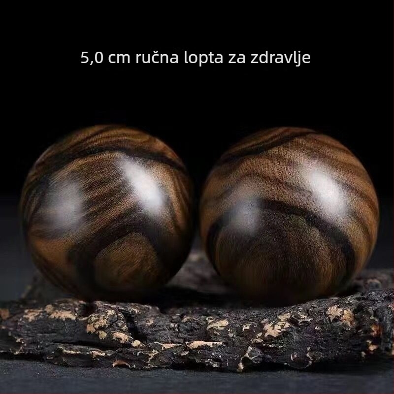 Narukvica od aromatičnog drveta s agarwood ugradnjom, ručno izrađene perle, 15 perli