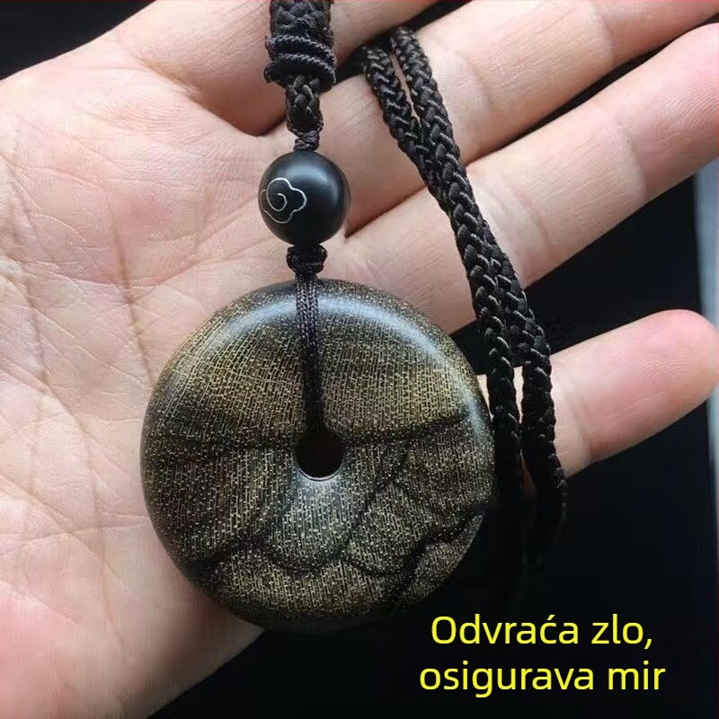 Narukvica od aromatičnog drveta s agarwood ugradnjom, ručno izrađene perle, 15 perli