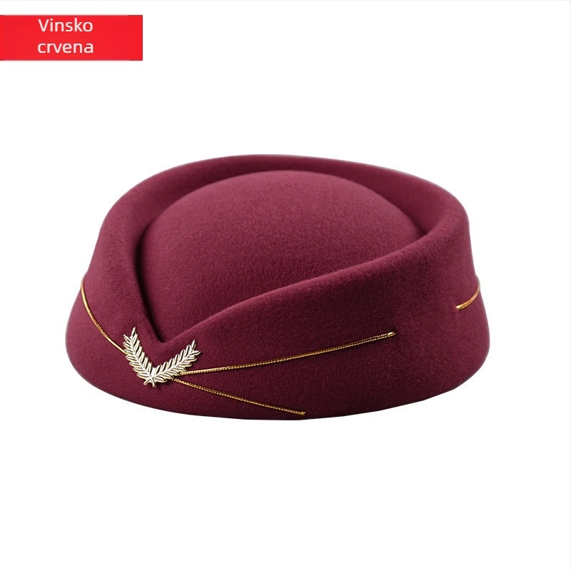 Ženski klobuk od vunenog filca, elegantan stil, jesen