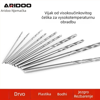 Vijčano svrdlo za električnu brusilicu – sadrži kobalt, prav osi, mikro-precizno bušenje rupa za narukvice i Buddha perle. Marka: Airui shield