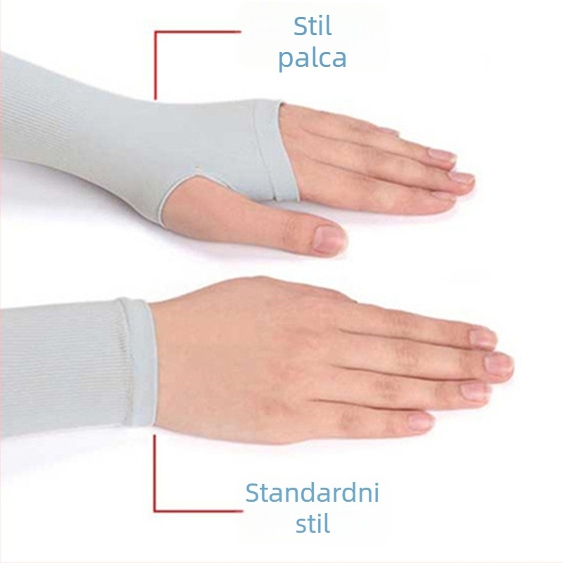 Rukavi od Ice Silk - UV zaštita za ljeto, mješavina poliestera 61-70% / viskoza 21-30%