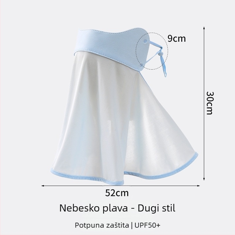 360° ledeno-svilena zaštitna maska za lice za žene, potpuna zaštita lica, zaštita vrata i lica za vožnju