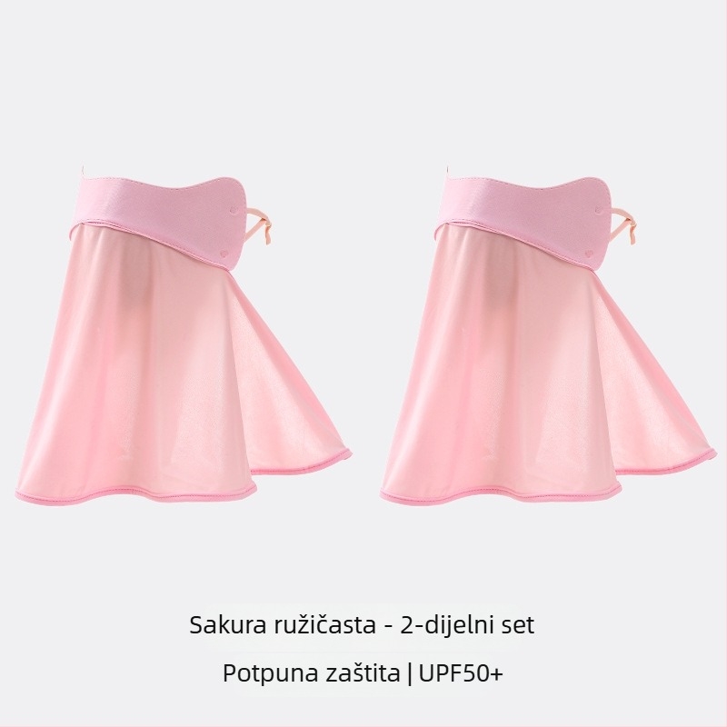 360° ledeno-svilena zaštitna maska za lice za žene, potpuna zaštita lica, zaštita vrata i lica za vožnju