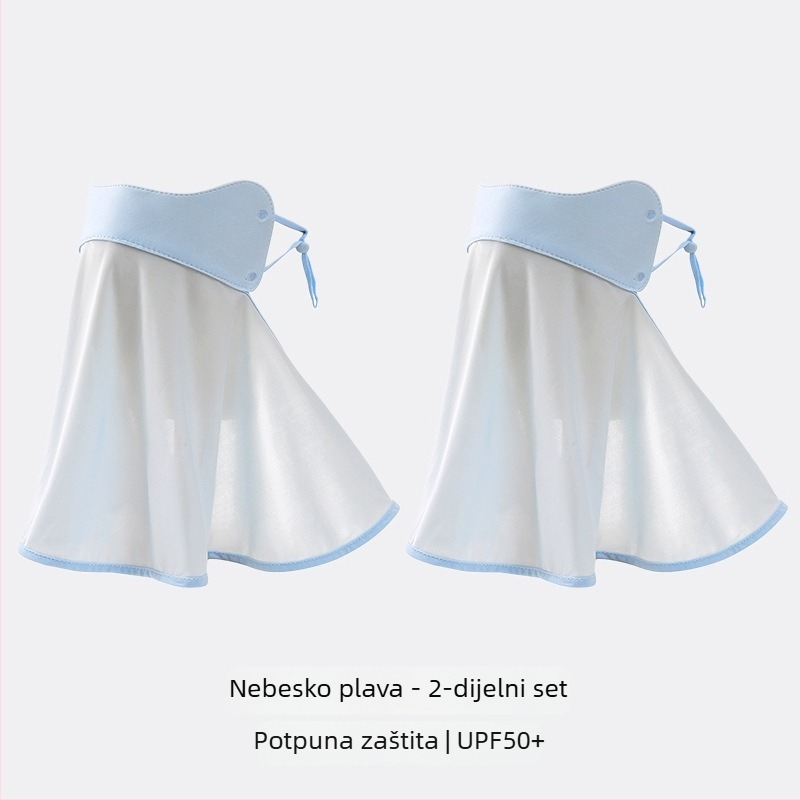 360° ledeno-svilena zaštitna maska za lice za žene, potpuna zaštita lica, zaštita vrata i lica za vožnju