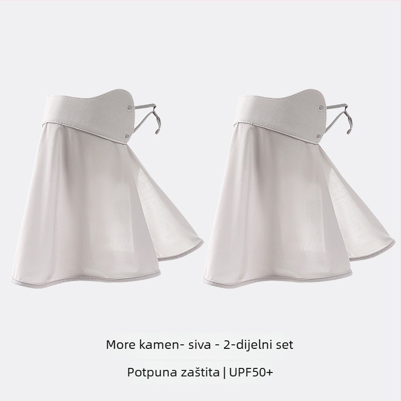 360° ledeno-svilena zaštitna maska za lice za žene, potpuna zaštita lica, zaštita vrata i lica za vožnju