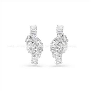 Bubble narukvica set – bakrena osnova, bambus lanac, privjesak od titan čelika, elektroplatina završna obrada, unisex, uključuje naušnice, ogrlicu i narukvicu